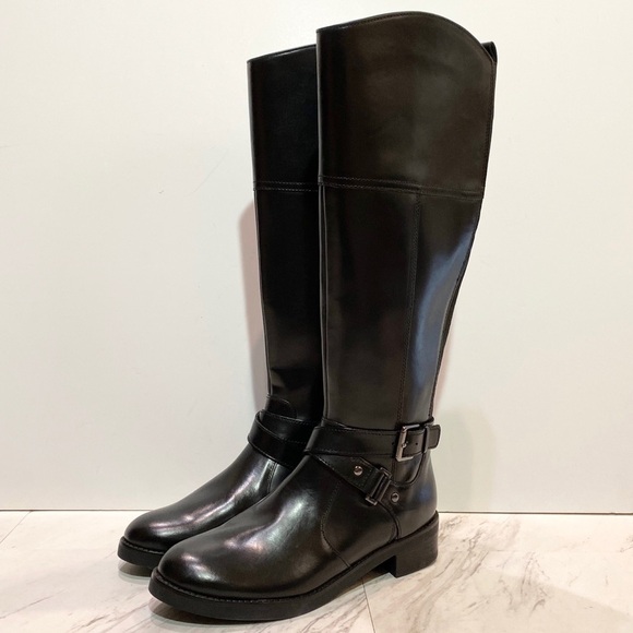 New! Bandolino Jiman Tall Black Riding Boot 6M - Picture 1 of 15